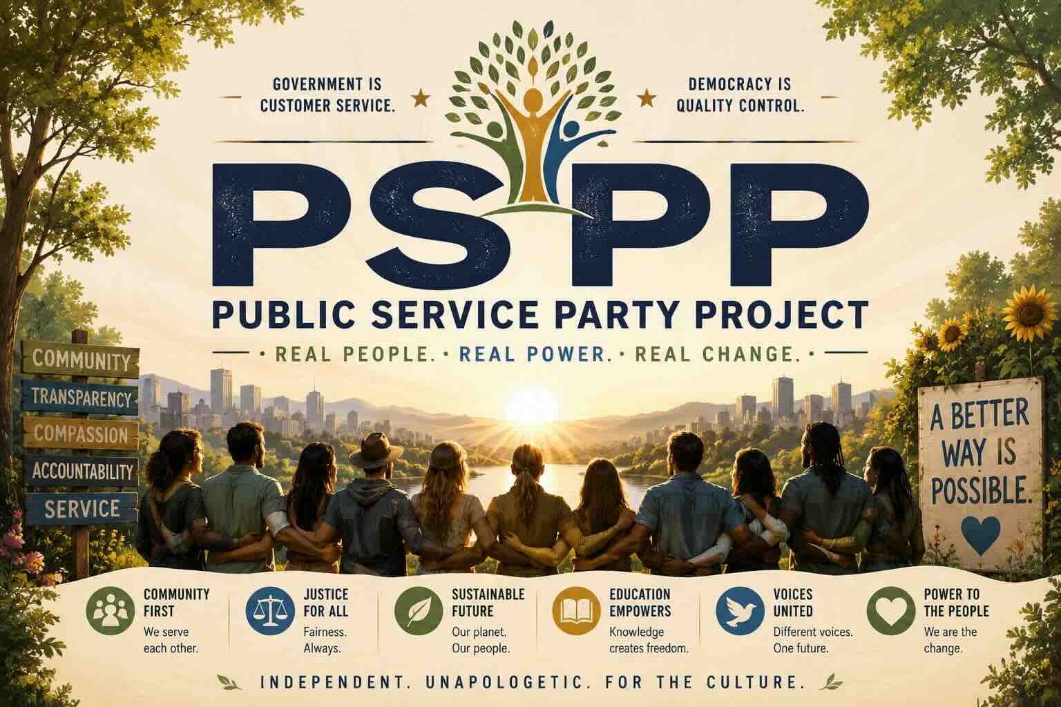 Government is customer service banner
